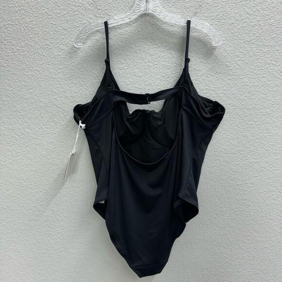 Good American Swimsuit Size 5X Black Good Compression Show Up One-Piece New - Picture 4 of 6